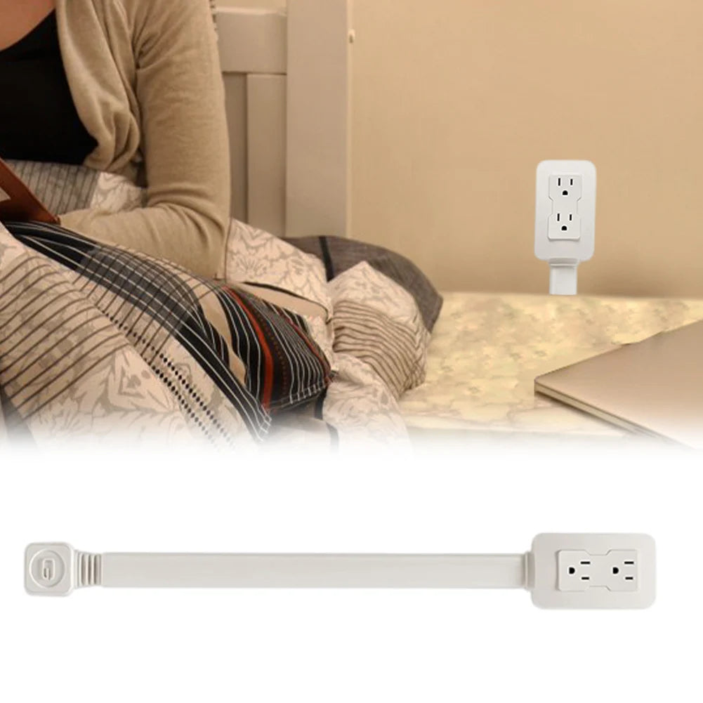 Electrical Outlet Extender Access Hard-To-Reach Outlets 2 AC USB-A USB-C Use behind Couches Nightstands Desks and More